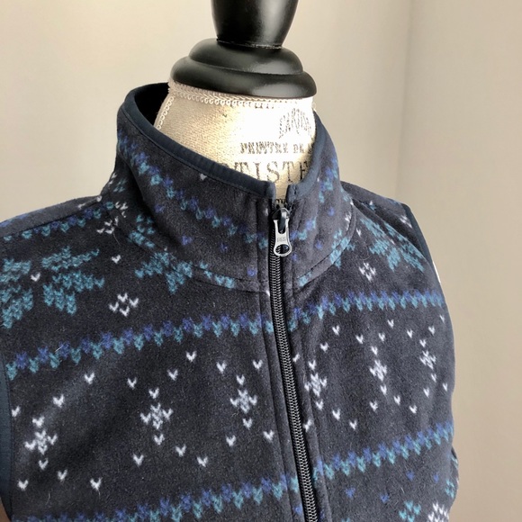 Blue Sleeveless Fleece Vest - Picture 5 of 6